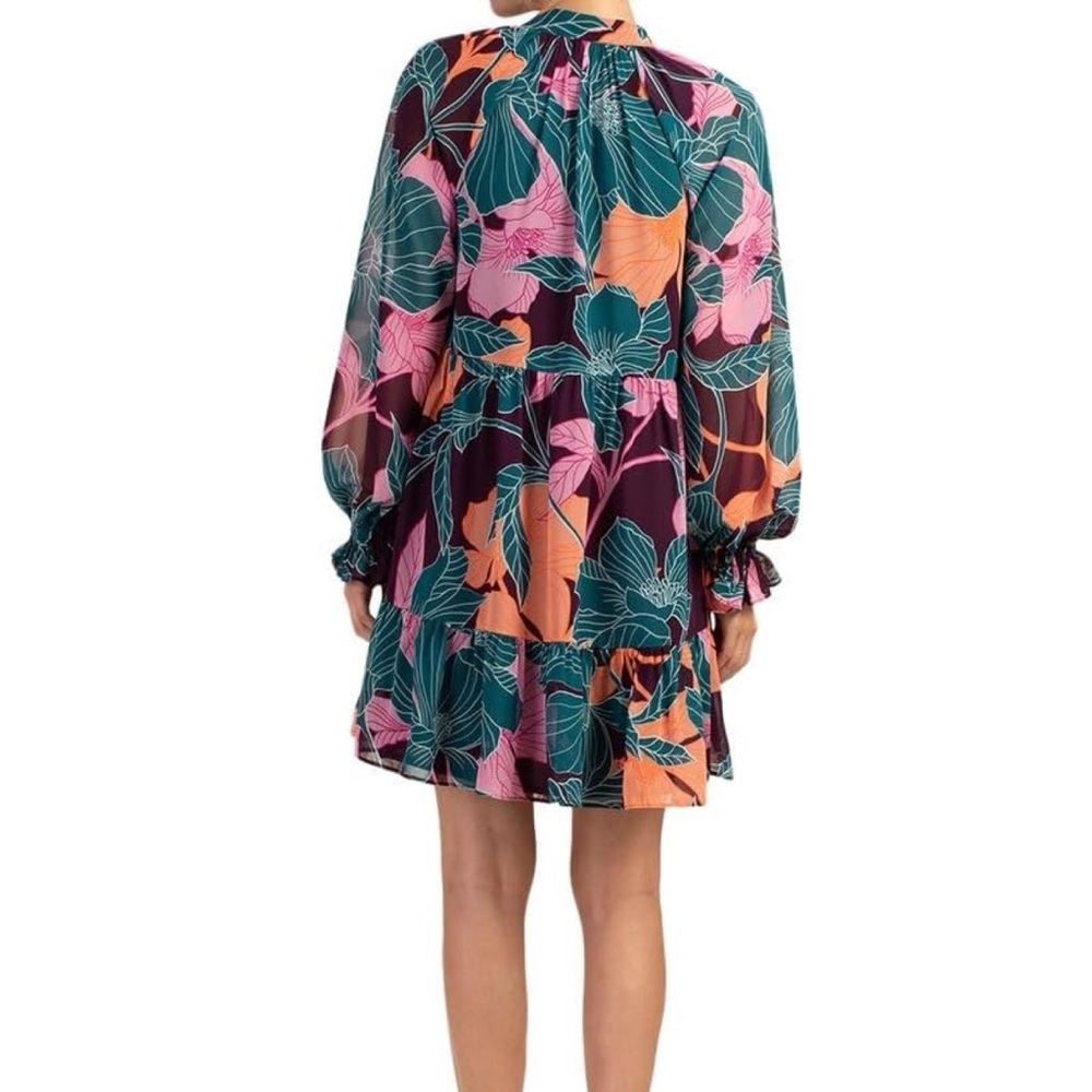 Trina Turk Rhapsodic Floral Print Women's Dress - Picture 2 of 12